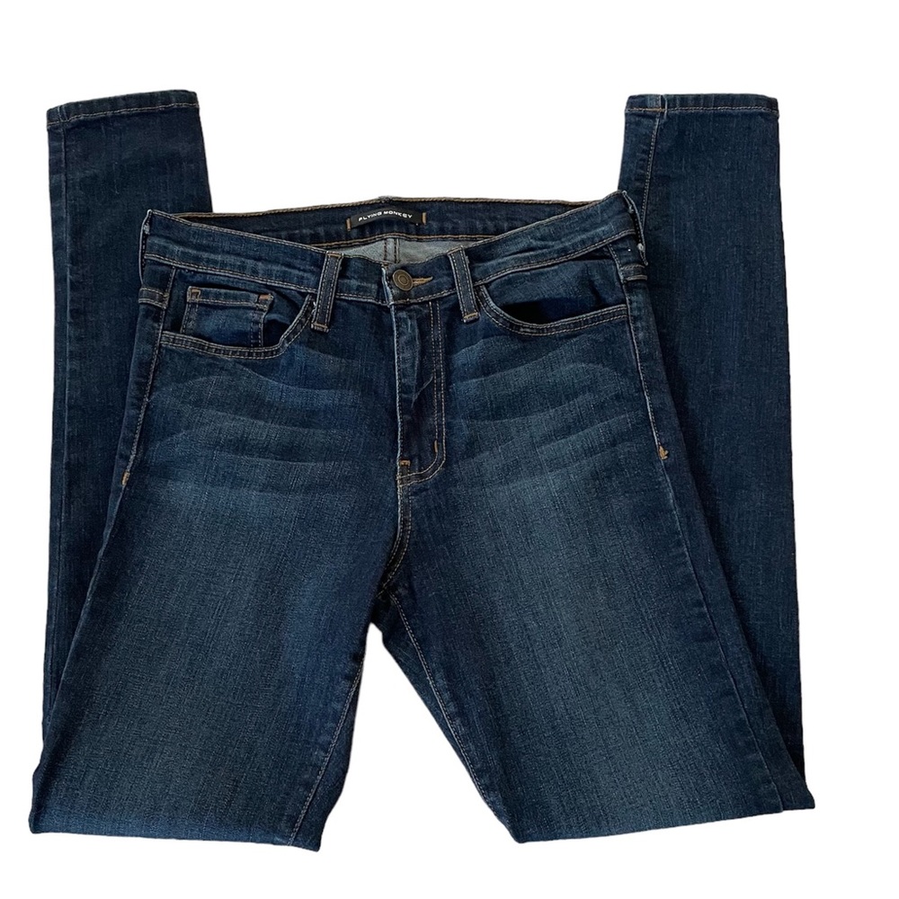 Flying Monkey High Rise Jeans - Dark Blue